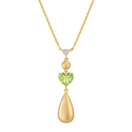 Drop of Gold Birthstone Diamond Necklace 6929 0013 h august