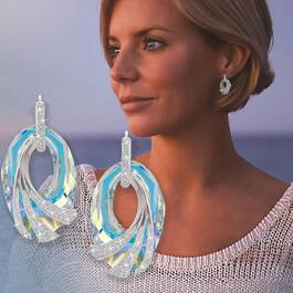 the shimmering sea crystal earrings 11218 0021 m model