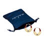 Birthstone Initial Hoops 11897 0011 n gift pouch