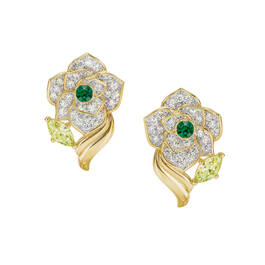 Birthstone Diamond Rose Earrings 11896 0012 e may