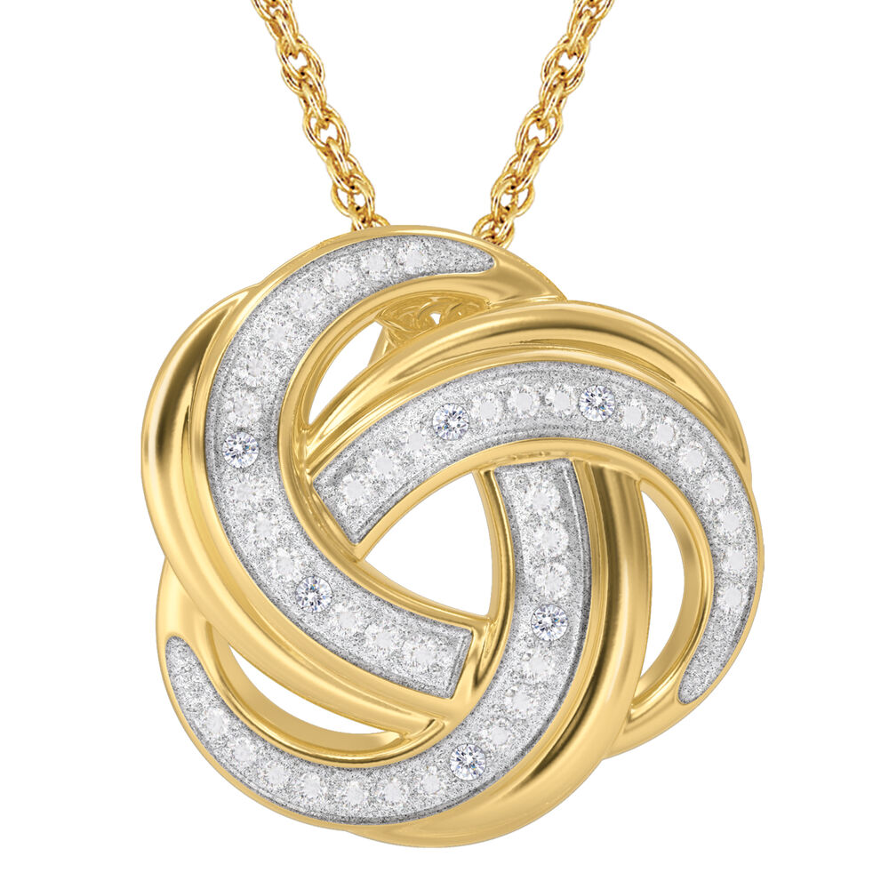 The Diamond Love Knot Pendant