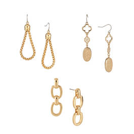Golden Glow Triple Earrings 10580 0023 a main