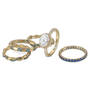 Shades of Blue Stackable Five Ring Set 12360 0017 a main