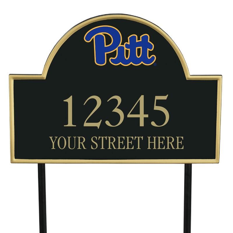 The College Personalized Address Plaque 5716 0384 b Pittsburgh
