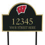 The College Personalized Address Plaque 5716 0384 b Wisconsin