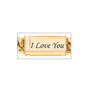 I Love You Diamond Monogram Bracelet 11014 0050 b back