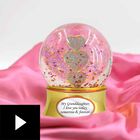 My Granddaughter I Love You Musical Sparkle Globe, , video-thumb
