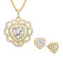 Perfectly Paired Heart Pendant with earrings 10380 0017 a main