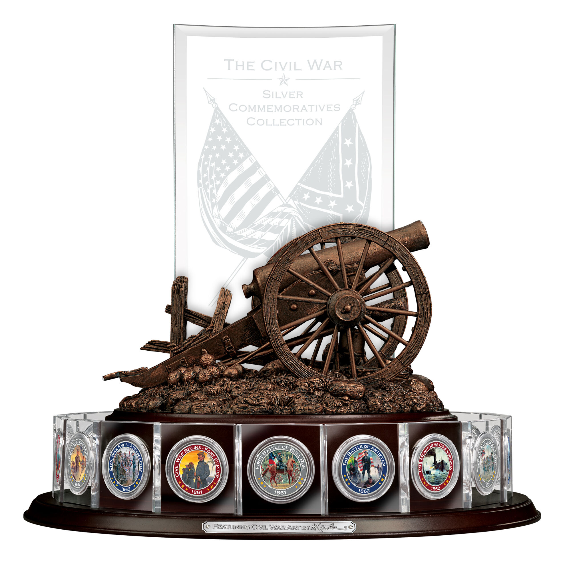 The Civil War Silver Commemoratives Collection 2431 0039 a display