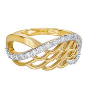 Angel Wing Infinity Ring