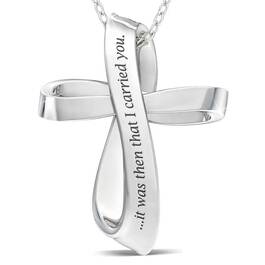 Footprints in the Sand Diamond Cross Pendant 5789 001 4 2