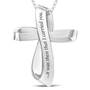 Footprints in the Sand Diamond Cross Pendant 5789 001 4 2