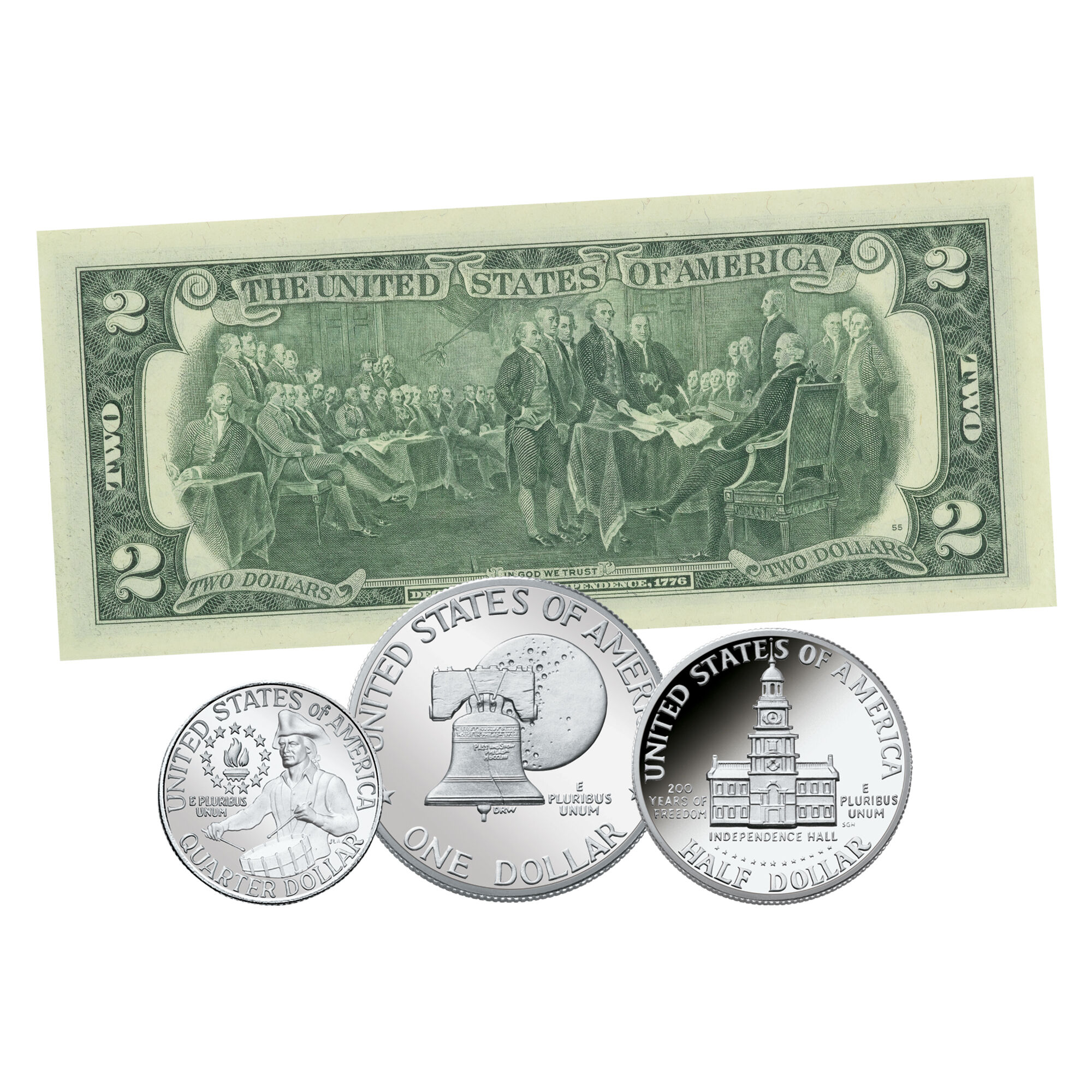 Complete Bicentennial Silver Coin and Currency Set 6391 0012 b coin