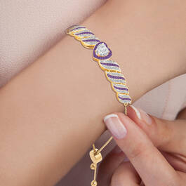 Personalized Everlasting Love Birthstone Bracelet 10674 0012 m model