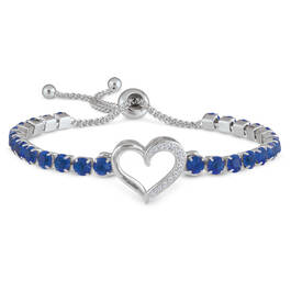 Open Heart Birthstone Bolo Bracelet 11567 0010 i september