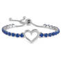 Open Heart Birthstone Bolo Bracelet 11567 0010 i september