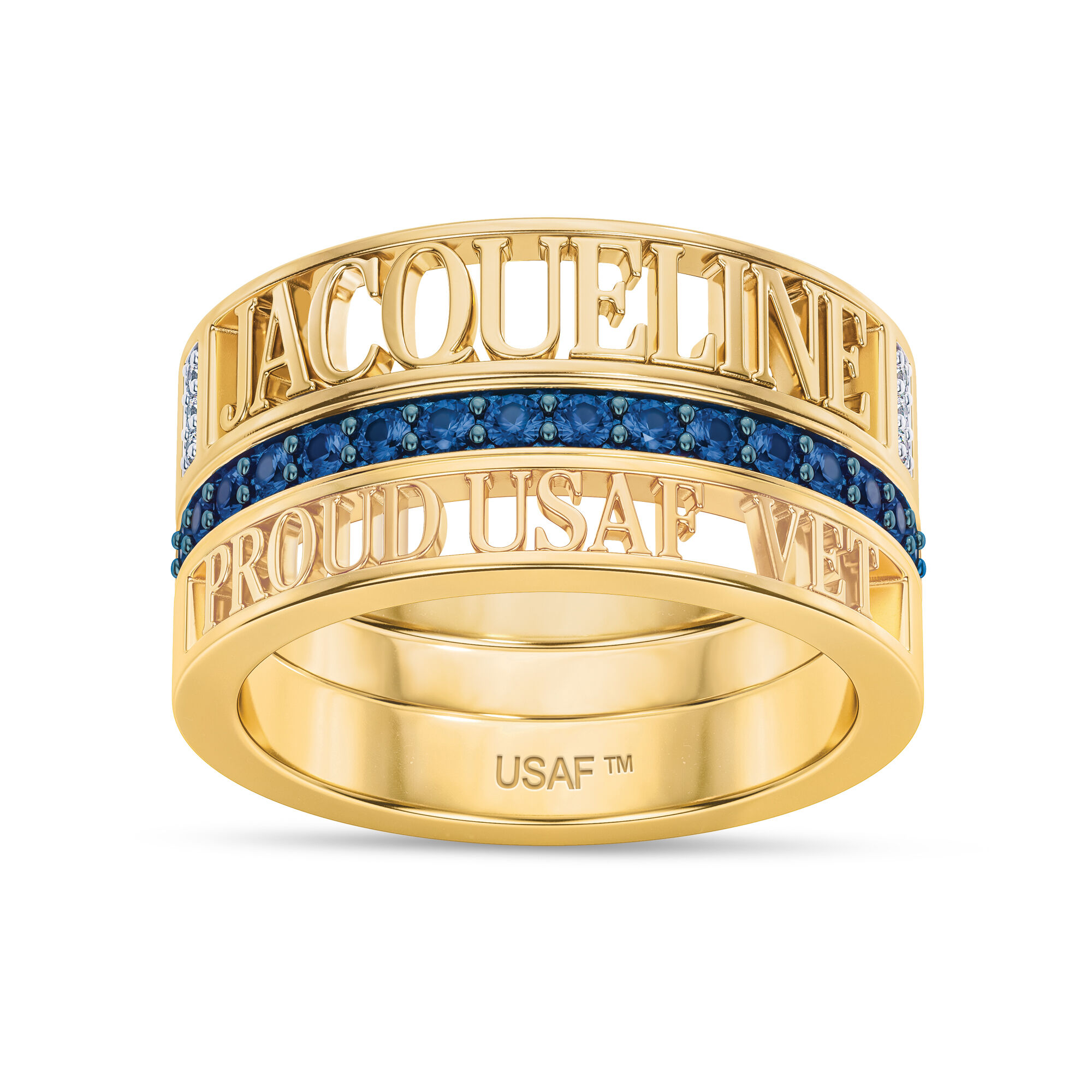 Air Force Pride Stackable Ring Set
