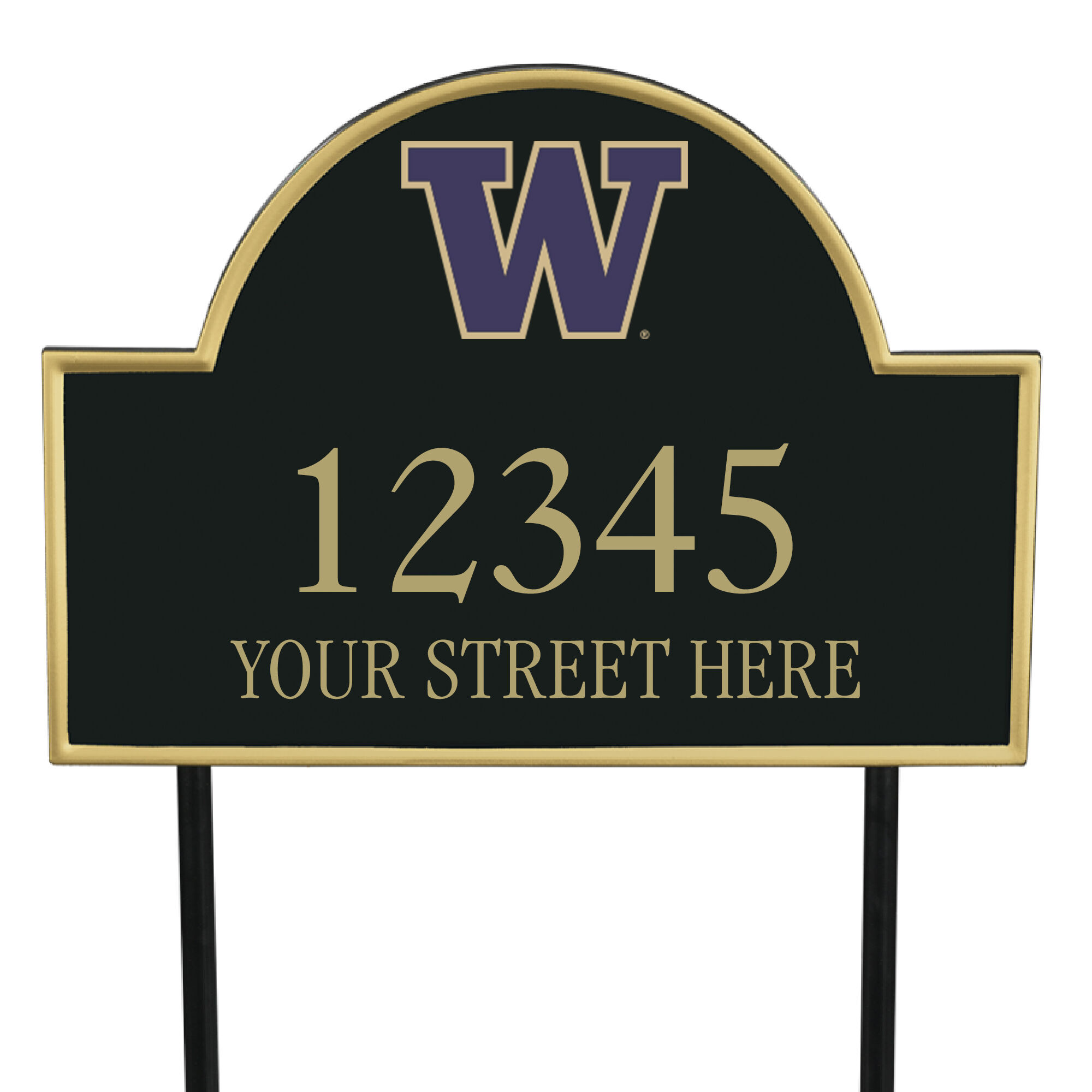 The College Personalized Address Plaque 5716 0384 b Washington