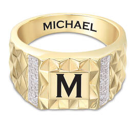 Personalized Diamond Dimensions Ring 12028 0011 b angle