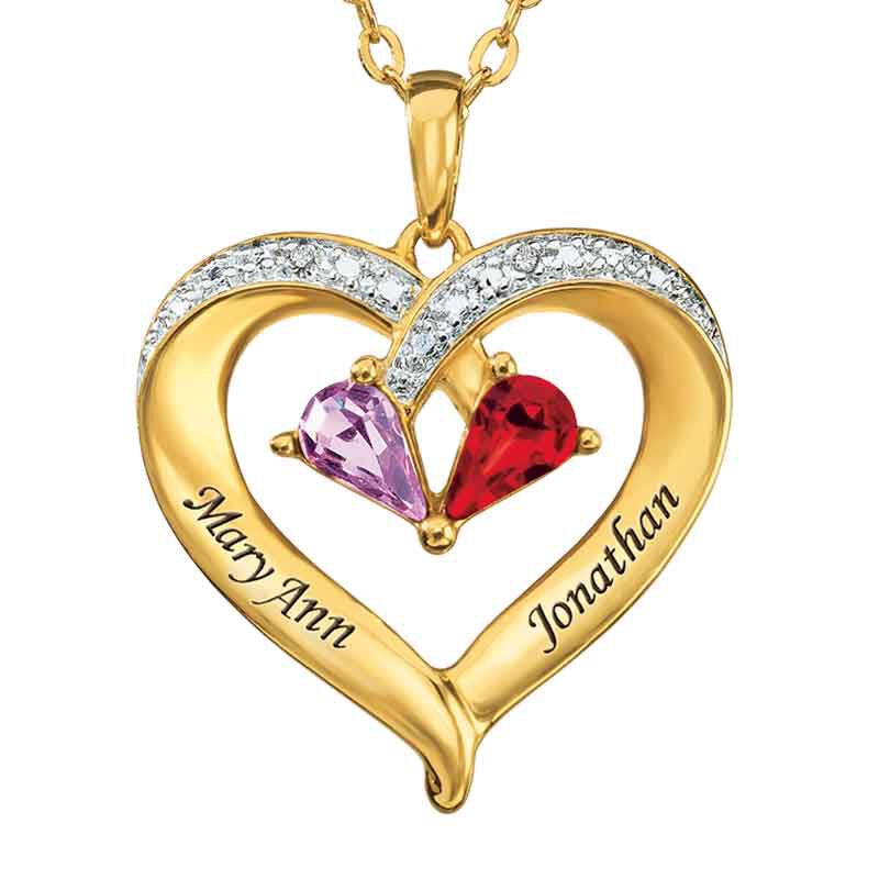 Forever Together Birthstone  Diamond Heart Pendant 9782 003 9 1