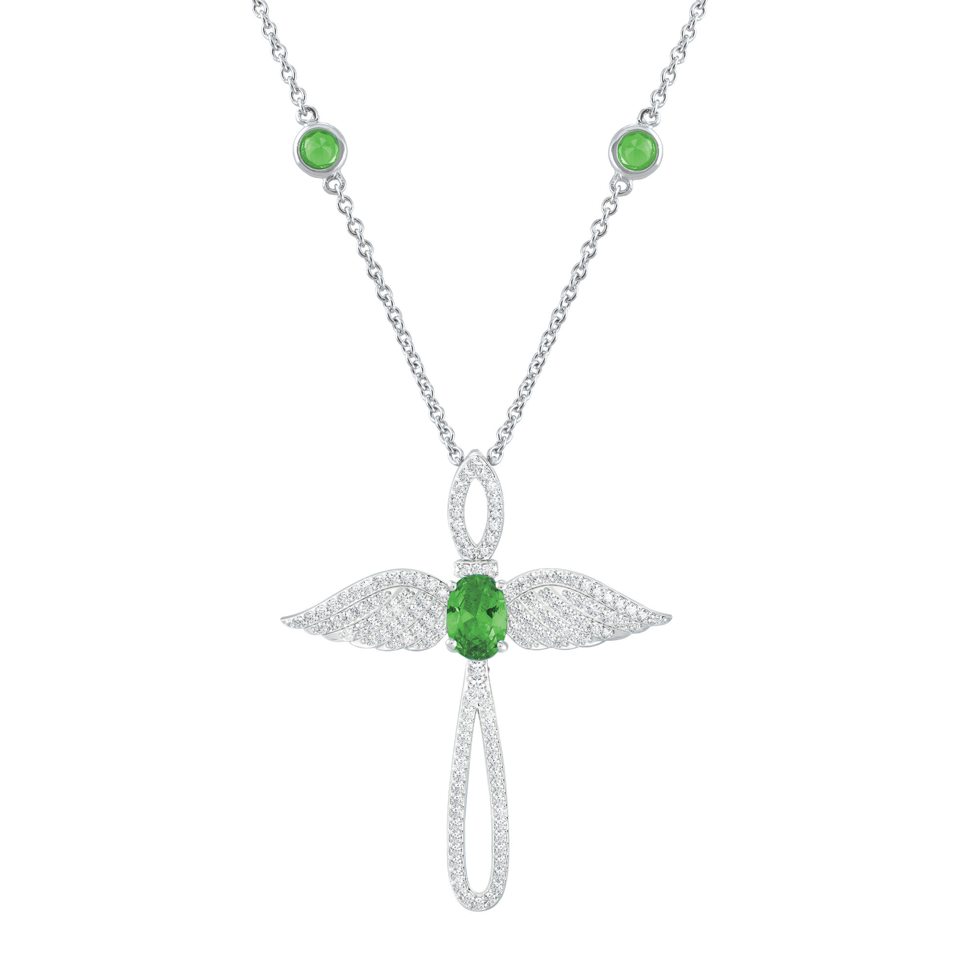 Touched by an Angel Birthstone Necklace 6842 0017 h august