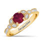 Personalized Genuine Birthstone Diamond Ring 11160 0011 g july
