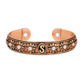 Personalized Vitality Copper Magnetic Bracelet 10929 0015 e initial s