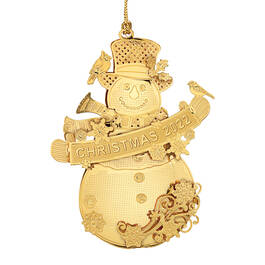 2022 Gold Ornament Collection 6536 0026 k snowman