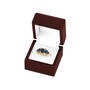 Neptune Blue Sapphire 9kt Gold Ring, Neptune Blue Sapphire 9kt Gold Ring 12517 0019 g giftbox
