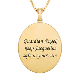 Guardian Angel Personalized Diamond Pendant 10612 0017 c back