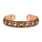 Personalized Vitality Copper Magnetic Bracelet 10929 0015 d initial m