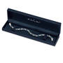 Genuine Blue Topaz & Diamond Links 15 Carat Bracelet 12290 0012 g gift box