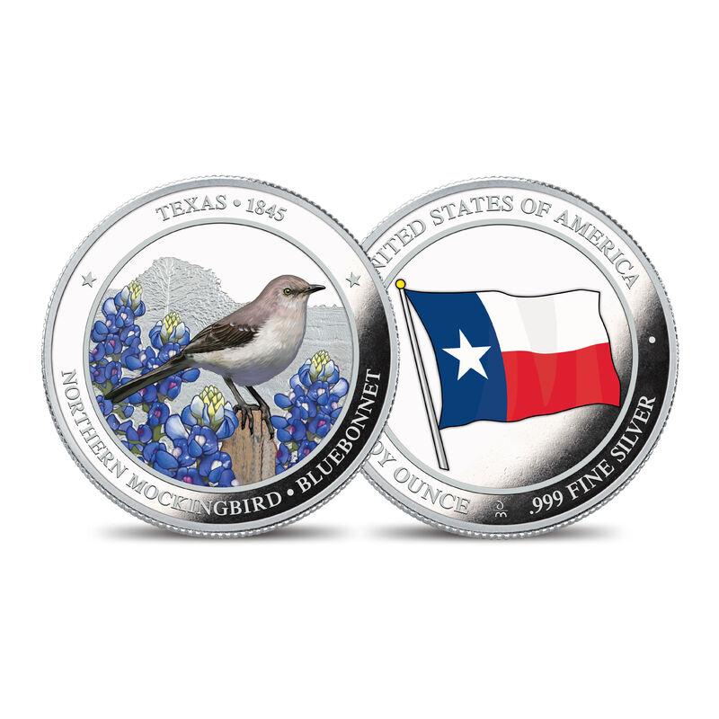 The State Bird and Flower Silver Commemoratives 2167 0088 a commemorativeTX