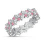 Birthstone Fire Eternity Ring, Dozen Hearts Diamond Earrings 12303 0017 j october