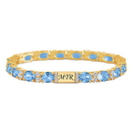 Birthstone & Diamond Tennis Bracelet 12017 0014 l december