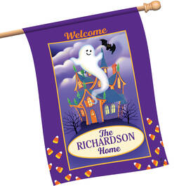 Seasonal Sensations Personalized House Flags 10795 0016 h october