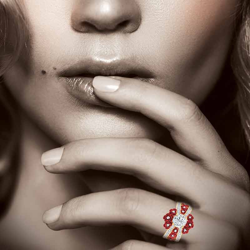 A Bouquet Of Roses Diamond Ring A Bouquet Of Roses Diamond Ring
