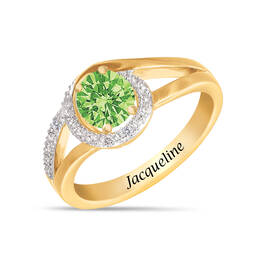 August Birthstone Diamond Swirl Ring 11760 0080 a main