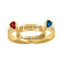 Better Together Birthstone Kiss Ring 10873 0011 c open