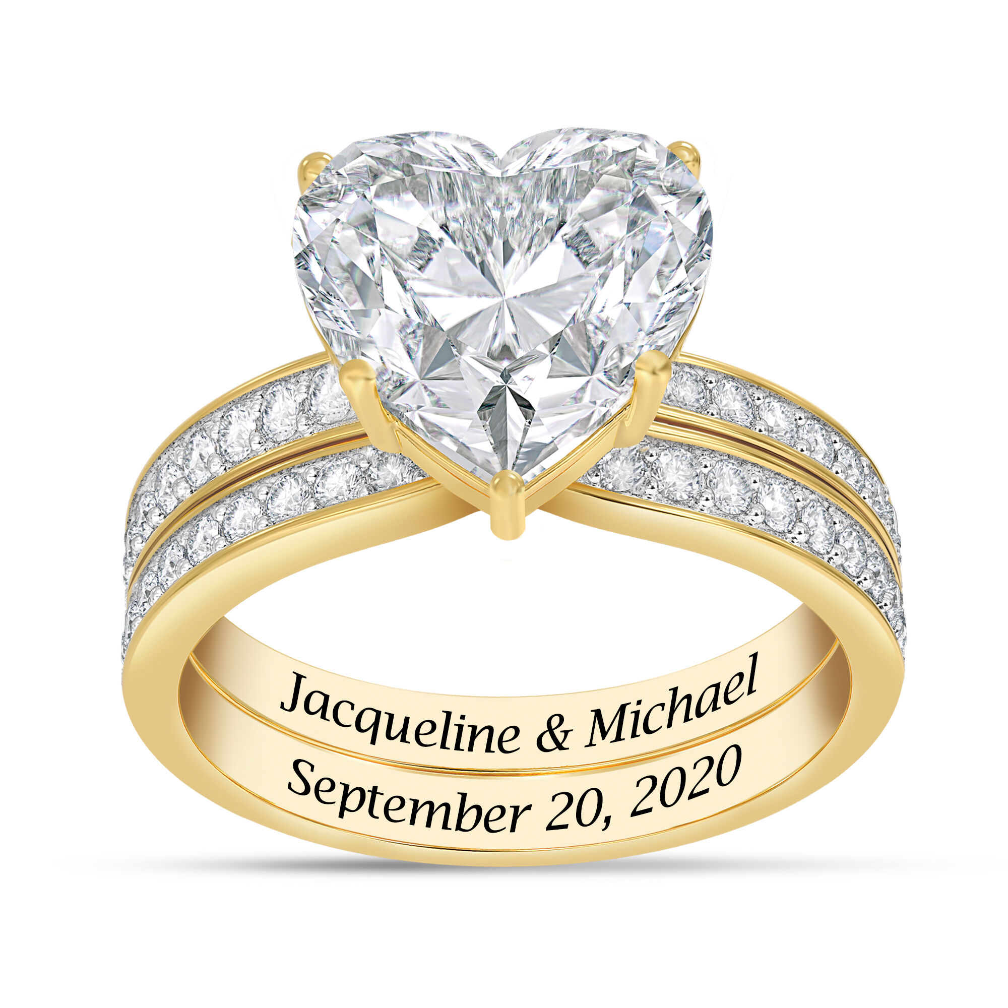 Personalized Endless Love Ring Set 10305 0019 a main