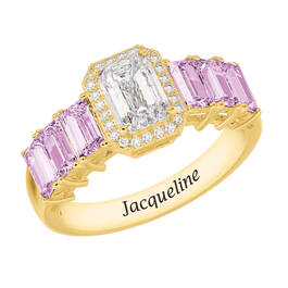 Personalized Signature Birthstone Ring 10664 0014 f june