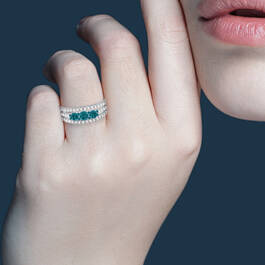 Blue Diamond Trio Ring 11857 0019 m model