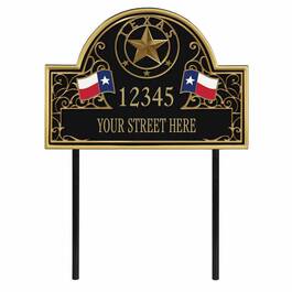 The Texas Personalized Address Plaque 1073 001 8 1