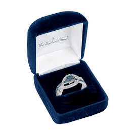 The Blue Wave Diamond Ring 11067 0015 g gift box