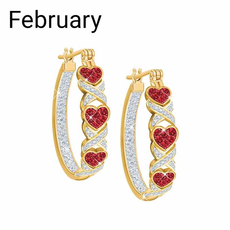 Holiday Hoops Crystal Earring Collection 6442 002 9 3