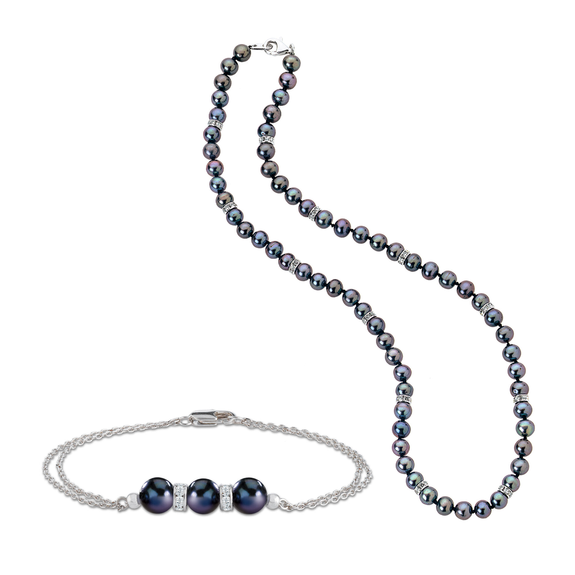 Danbury mint store black diamond bracelet