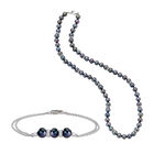 Midnight Spell Black Pearl Necklace with FREE Bracelet 1333 0311 a main
