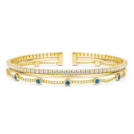 Personalized Luxe Birthstone Cuff 11997 0010 i september