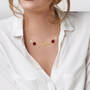 Personalized Diamond Rose Necklace, Personalized Diamond Rose Necklace 10467 0013 m model