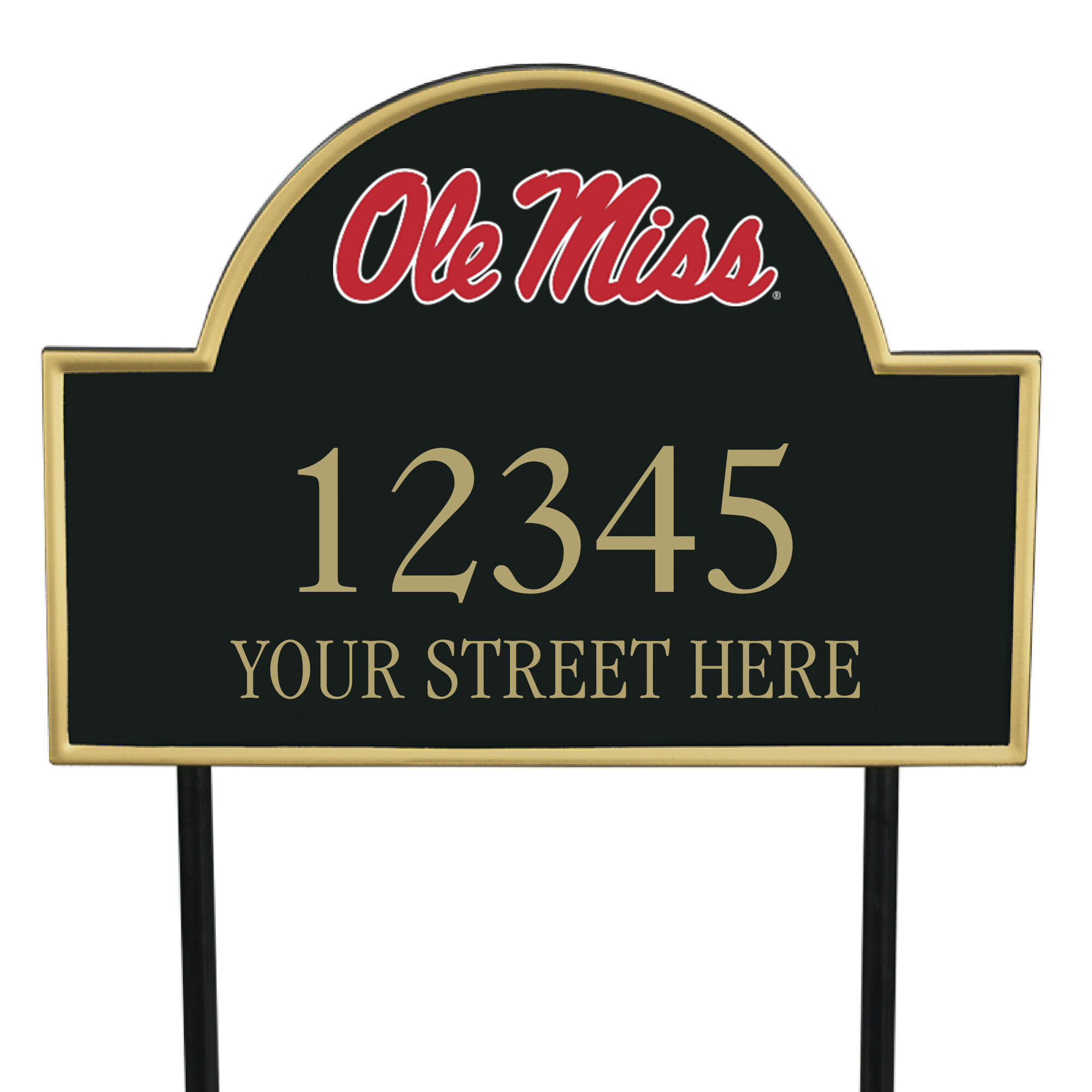 The College Personalized Address Plaque 5716 0384 b Ole Miss